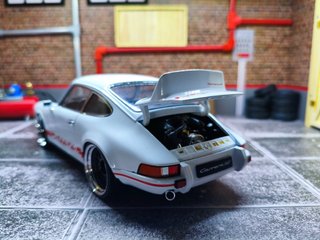 Maqueta Coche Porsche Carrera Blanco