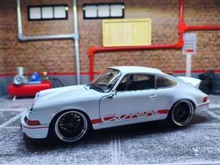 Maqueta Coche Porsche Carrera Blanco