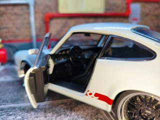 Maqueta Coche Porsche Carrera Blanco