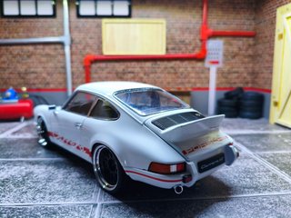 Maqueta Coche Porsche Carrera Blanco