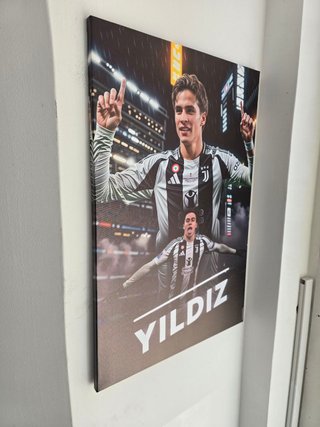Quadro Kenan Yildiz Juventus 40x60 cm