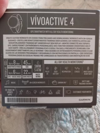 Reloj Garmin Vivoactive 4 Negro