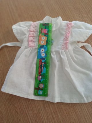 Vestido original de muñeca antigua marca BéBé