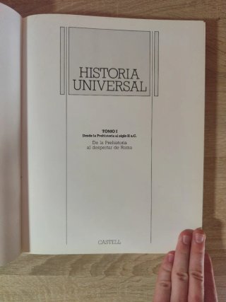 Historia universal Tomo I