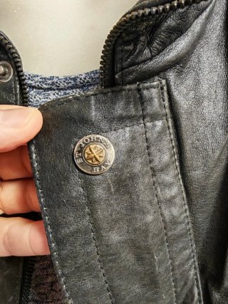 Giubbotto Vera Pelle Uomo Vintage L