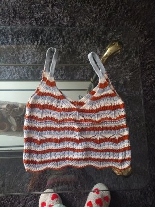 Top Crochet Rayas Talla Única