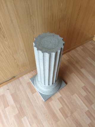 Columna Griega Decorativa Gris