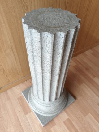 Columna Griega Decorativa Gris