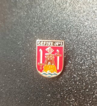Pin Militar Esmaltado CEFIVE Nº 1