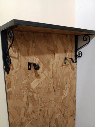 Mueble de entrada madera y metal