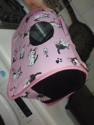 Transportín para gatos chicos,  con estampado