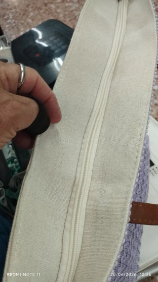Bolso de playa morado