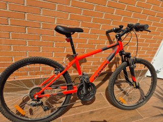 Bicicleta Montaña Niño Roja B'TWIN