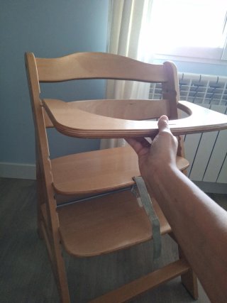Silla evolutiva/trona Hauck madera
