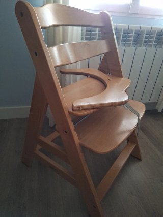 Silla evolutiva/trona Hauck madera