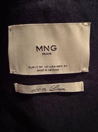 Blazer 100% Lino para Hombre Azul Marino