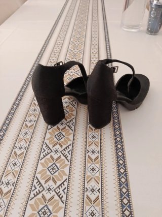 Sandalias de tacón negras