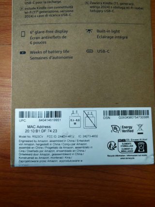 Amazon Kindle Gen 11 16GB Nero Dracula