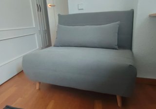 Sofá cama NIO gris claro Maisons du Monde
