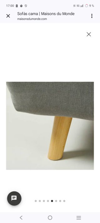 Sofá cama NIO gris claro Maisons du Monde