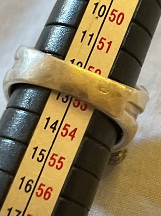 Anello Argento Pietra Azzurra Misura 17