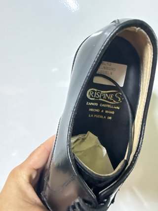 Zapatos Castellanos Crispines Piel Negros Talla 42