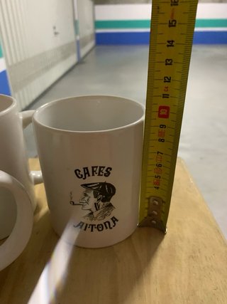 Set de 5 tazas de porcelana