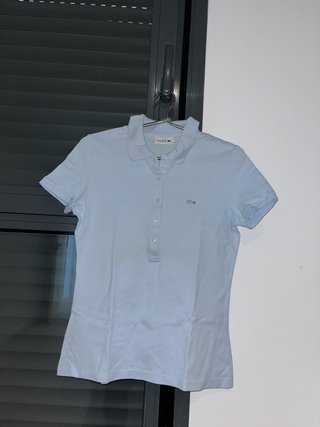 Polo Lacoste Azul Mujer