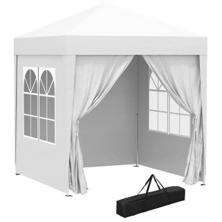 Cenador Outsunny 2x2m con 4 paredes