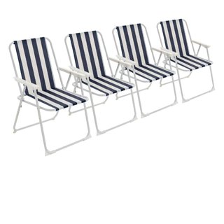 Pack 4 Sillas Bajas Playa y Piscina 90 kg Soporta