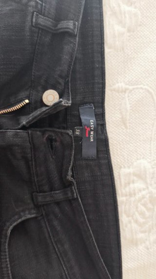 Shorts negros vaqueros