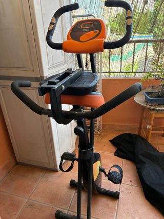 Bicicleta Estática Plegable Naranja