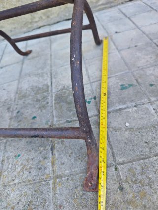 Coppia Sedie Pieghevoli Ferro e Legno