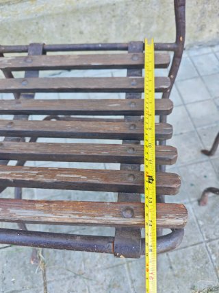 Coppia Sedie Pieghevoli Ferro e Legno