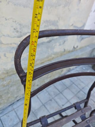 Coppia Sedie Pieghevoli Ferro e Legno