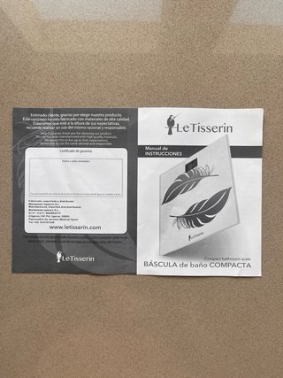Báscula de baño Le Tisserin Compacta