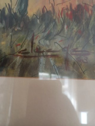 Cuadro Pintura Caballos Aliaga
