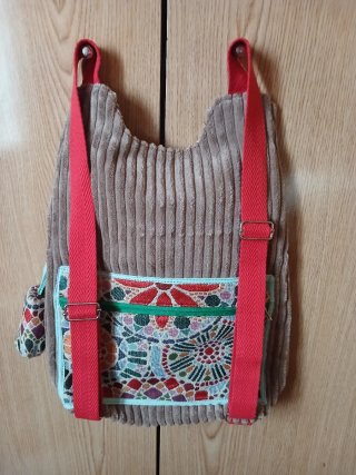 Mochila Camuflaje Beige y Verde Militar