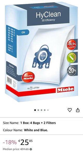 Bolsas aspiradora Miele HyClean x 4