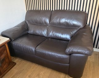 Sofá de cuero Natuzzi (2 plazas)