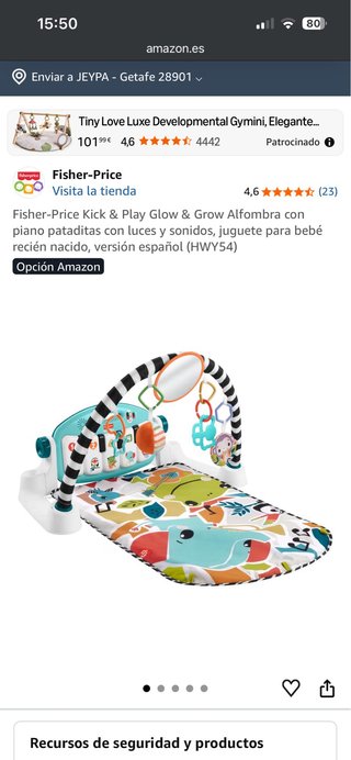 Alfombra Piano Fisher-Price Glow & Grow