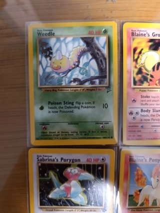 Cartas Pokémon antiguas