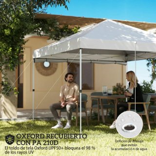 Carpa Pop-up 3x3m con Pared Lateral