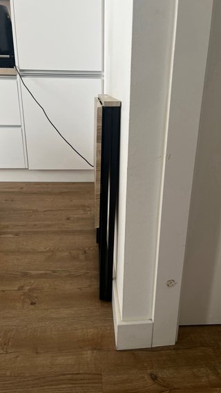 Mesa plegable industrial madera y metal