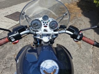 BMW R850R Azul con Maletas Laterales