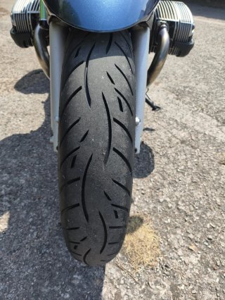 BMW R850R Azul con Maletas Laterales