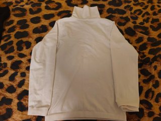 Camiseta cuello alto blanca M