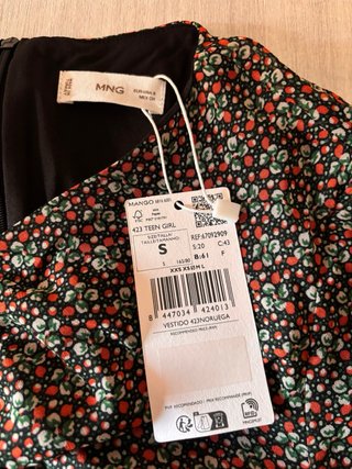 Vestito chiffon fantasia floreale Mango