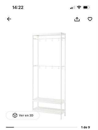 Scaffale in ferro bianco Ikea