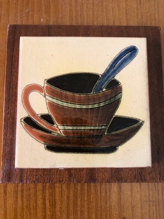 4 Cuadros Cerámica Cocina Madera Antiguos